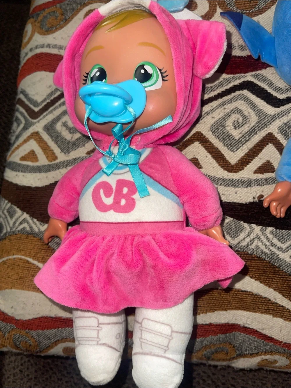 Cuddle Baby Plush Dolls in Pink & Blue - Set of 2